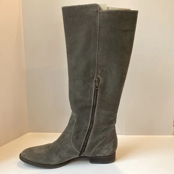 J. Crew Long Glenbrae Suede Flat Boots