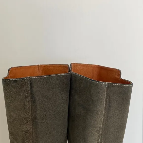 J. Crew Long Glenbrae Suede Flat Boots