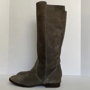J. Crew Long Glenbrae Suede Flat Boots