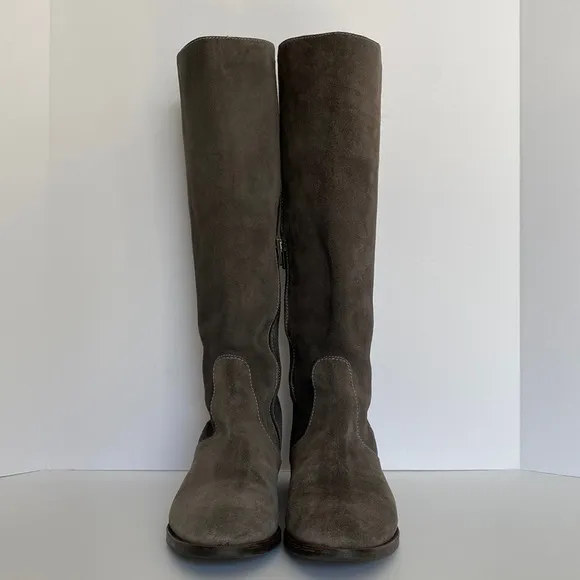 J. Crew Long Glenbrae Suede Flat Boots