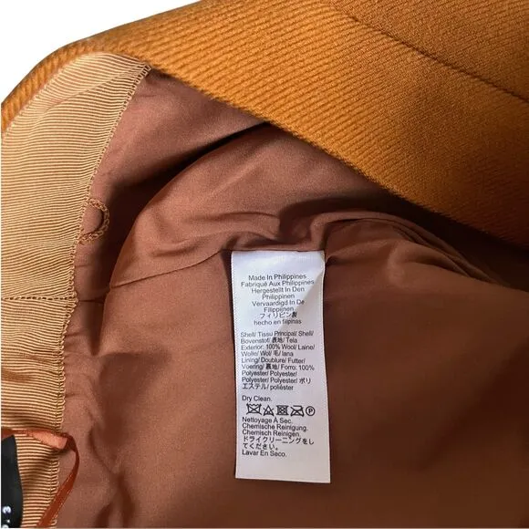 J. Crew No. 3 Pencil Skirt in Double-Serge Wool in English Saddle