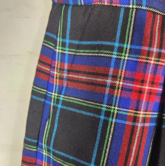J. Crew Women's Wool Blend Trouser Mini Skirt In Plaid Stewart Tartan Size 4
