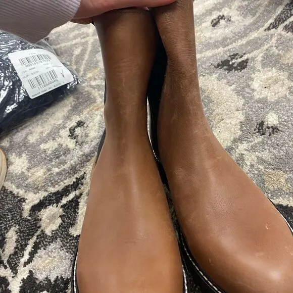 J. Crew Gwen lug-sole high-shaft Chelsea boots in leatherItem BA187*