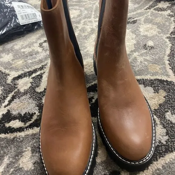 J. Crew Gwen lug-sole high-shaft Chelsea boots in leatherItem BA187*