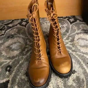 J. Crew Gwen lug-sole leather lace-up tall shaft bootsItem BA186*