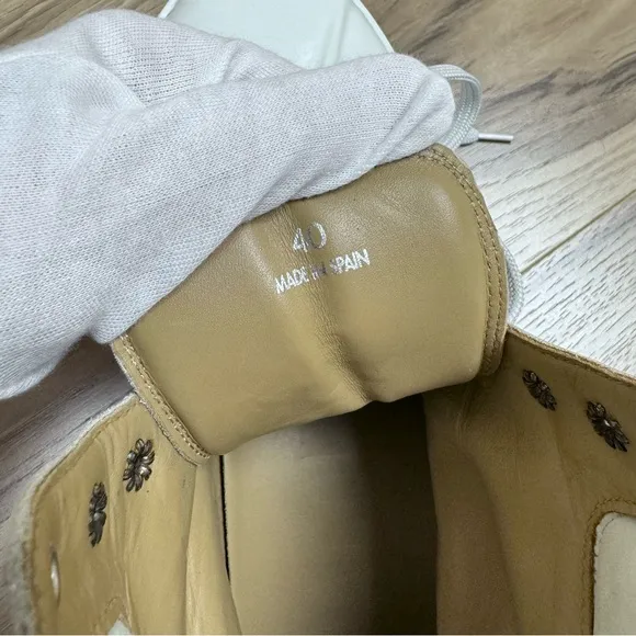 Jacquemus Les Meuniers Hautes White Rubber Leather Lace Up Ankle boots 40