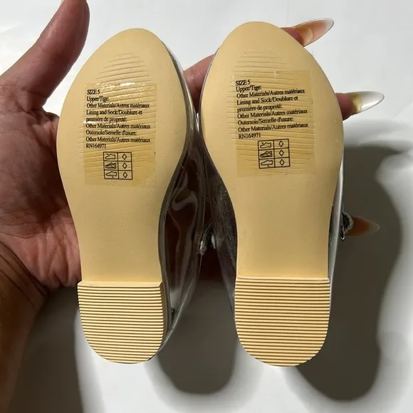 Janie and Jack x Disney Cinderella Clear Flat Shoes (NWOT)