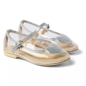 Janie and Jack x Disney Cinderella Clear Flat Shoes (NWOT)