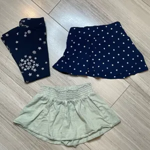 J.Crew Crewcuts Lot of 3 Bottoms Shorts Skort Skirt Leggings Summer Vacation 3T