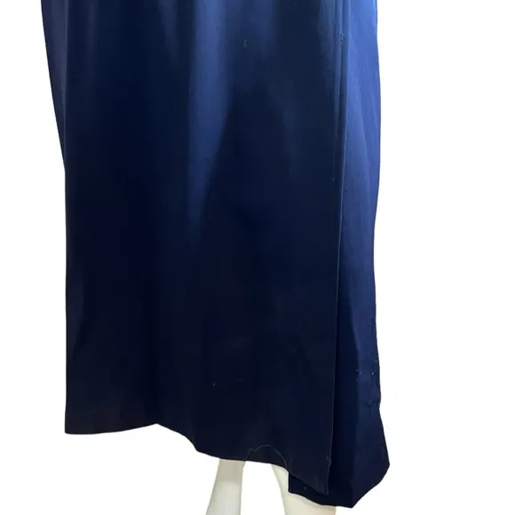 J.Crew DOUBLE-BREASTED  100% Wool TOPCOAT Sz 10 Navy Blue Excellent Condition