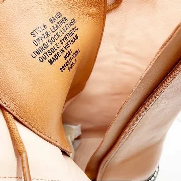 🆕{J.CREW} Gwen Lug-Sole Leather Lace-Up Tall Shaft Boots