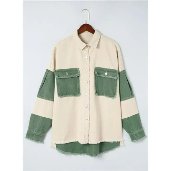 Jean Jacket Women Green