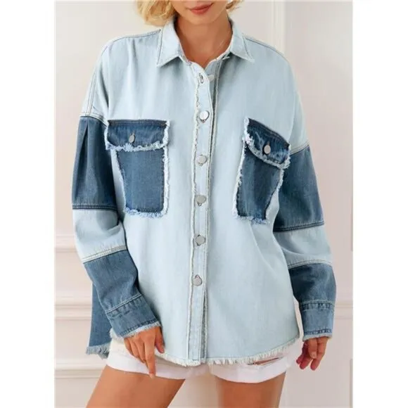 Jean Jacket Women Sky Blue