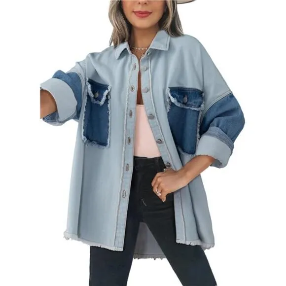 Jean Jacket Women Sky Blue