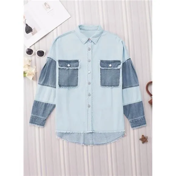 Jean Jacket Women Sky Blue