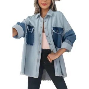 Jean Jacket Women Sky Blue