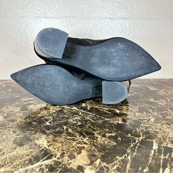 Jeffrey Campbell Black Siren Point Sport Neoprene sock Heeled ankle Boots 10