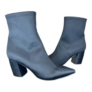 Jeffrey Campbell Black Siren Point Sport Neoprene sock Heeled ankle Boots 10