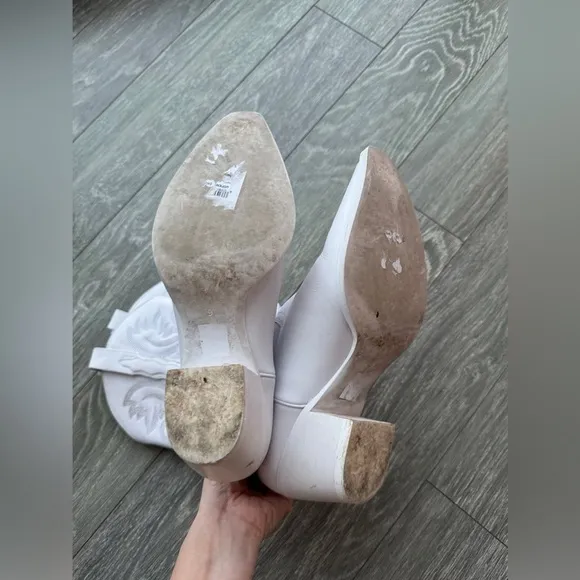 JEFFREY CAMPBELL Dagget White Cowgirl Boots 9