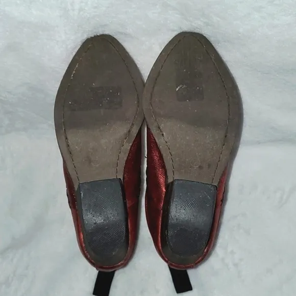 Jeffrey Campbell Metallic Western Ankle Boots Size 7