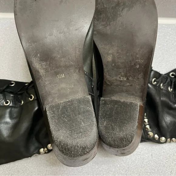 Jeffrey Campbell x Free People Leather Studded Joe Boots