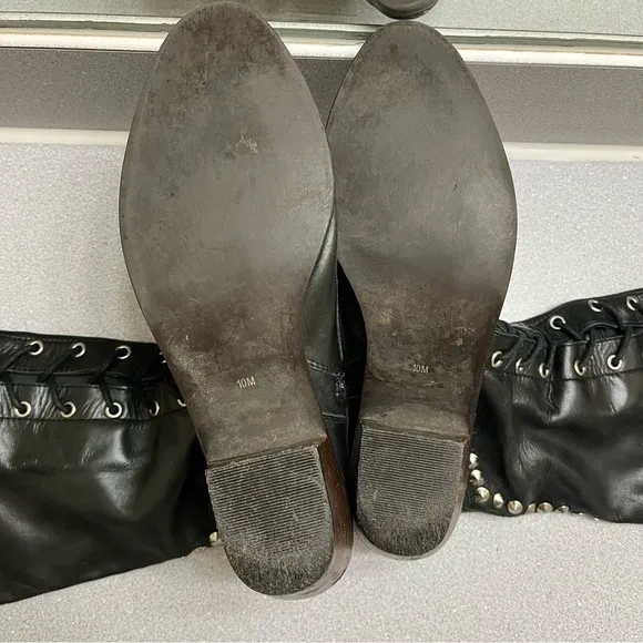 Jeffrey Campbell x Free People Leather Studded Joe Boots