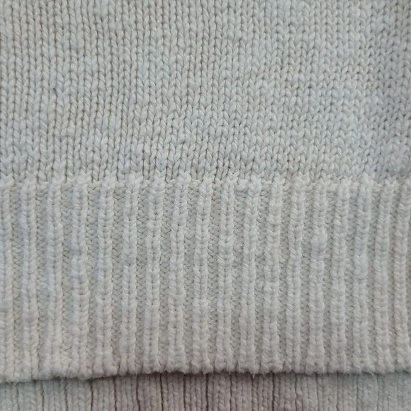 Jenni Kayne Women's Ivory Cruise‎ Boyfriend Cotton Linen Sweater Size S Designer