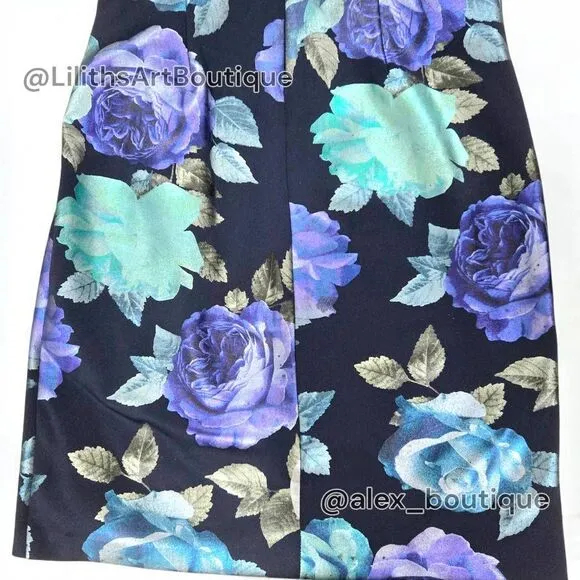 Jessica Howard Floral Runch Sheath Midi Dress(C034)-Size 10 for Women