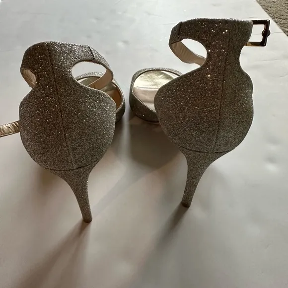 Jimmy Choo Women's Gold Glitter Heels