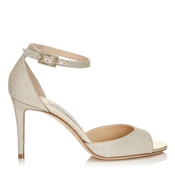 Jimmy Choo Women's Gold Glitter Heels