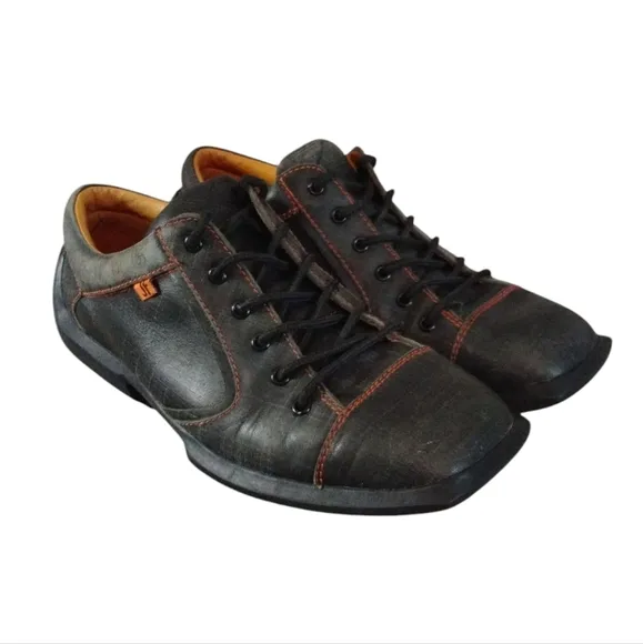 John Fluevog Future Angels Black And Gray Lace Up Shoes Size 9