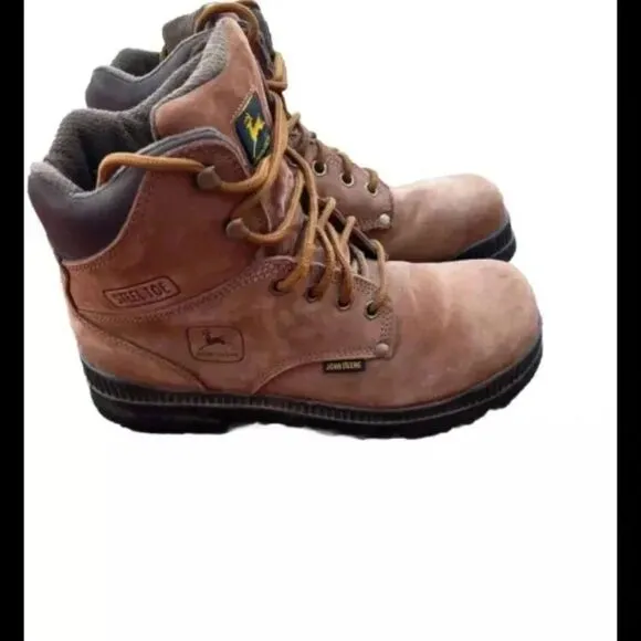 John Deere STEEL TOE Brown  Men’s Work Boot Size 9M