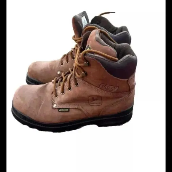 John Deere STEEL TOE Brown  Men’s Work Boot Size 9M