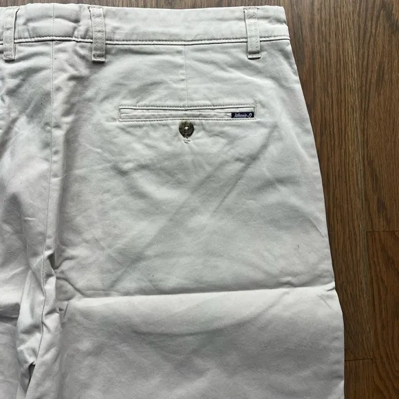 Johnnie-O off white neil stretch twill 9 inch shorts size 36 academia preppy E