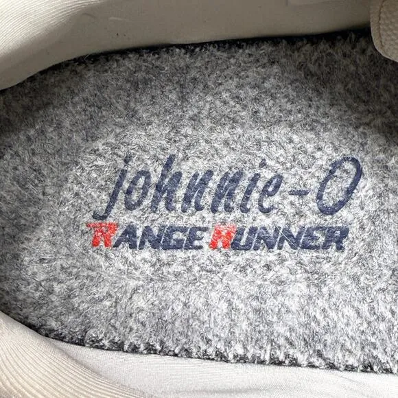 johnnie-O Range Runner 2.0 Mens Size 11.5 Golf Shoes White Brown Hybrid Casual