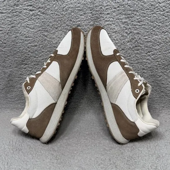 johnnie-O Range Runner 2.0 Mens Size 11.5 Golf Shoes White Brown Hybrid Casual
