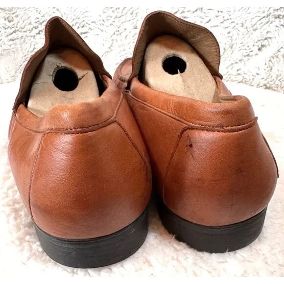 Johnston &amp; Murphy Loafer Shoes Mens 12 M Cresswellven Venetian 20-8470 Sheepskin