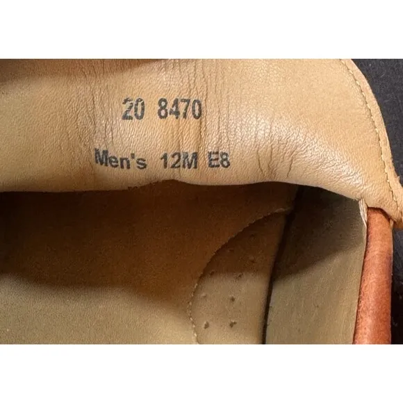 Johnston &amp; Murphy Loafer Shoes Mens 12 M Cresswellven Venetian 20-8470 Sheepskin
