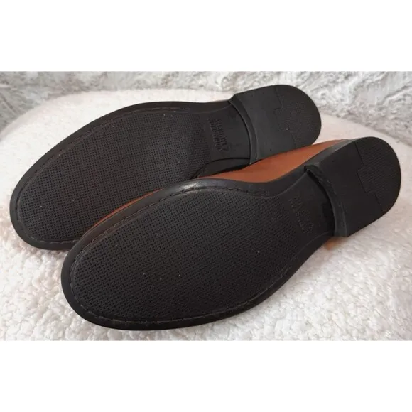 Johnston &amp; Murphy Loafer Shoes Mens 12 M Cresswellven Venetian 20-8470 Sheepskin