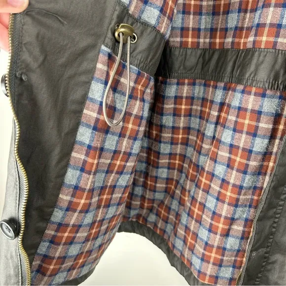 Johnston &amp; Murphy Men’s Waxy Finish Cotton, Flannel Lined Field Jacket sz M