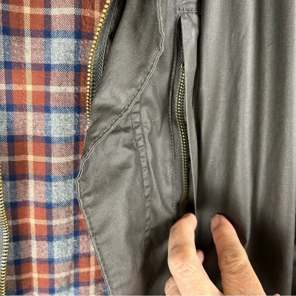 Johnston &amp; Murphy Men’s Waxy Finish Cotton, Flannel Lined Field Jacket sz M