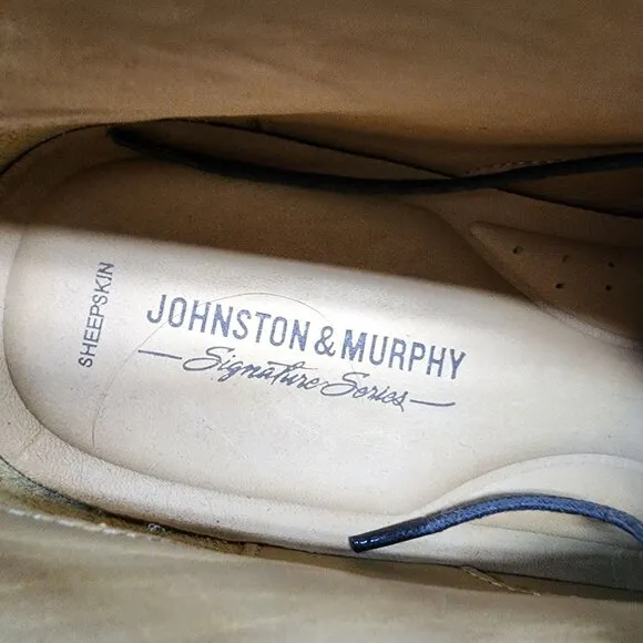 Johnston &amp; Murphy Shoes Mens Size 12 Brown Leather Lace Up Chukka Boots *NWOT*