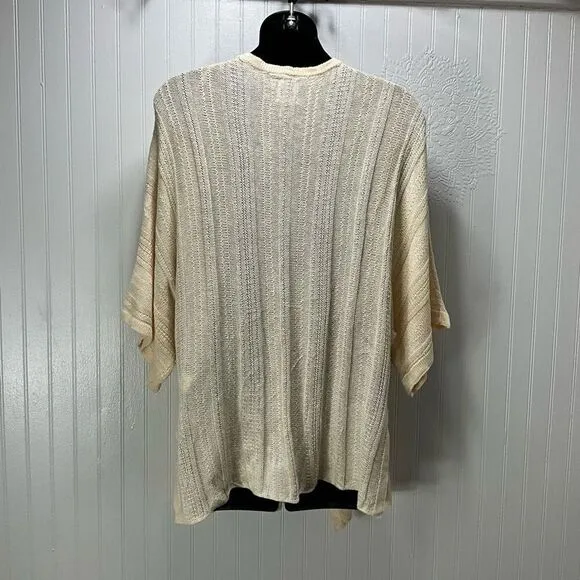 JOIE Linen Blend Short Sleeve Cardigan