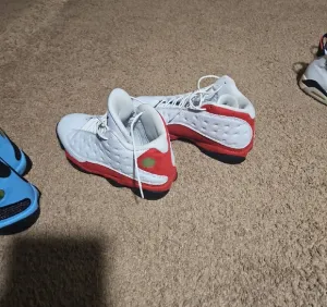 Jordan Athletic Shoes - White and Red