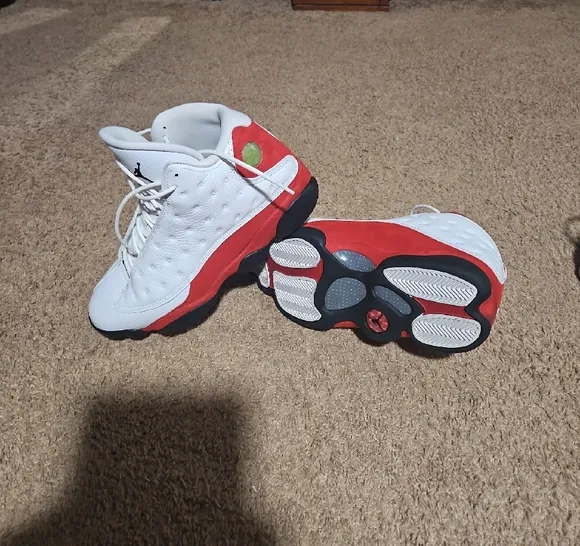 Jordan Athletic Shoes - White and Red
