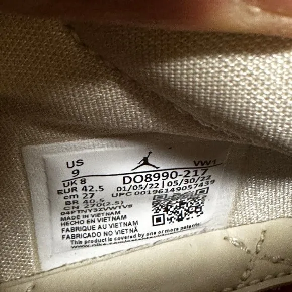 Jordan Mens Beige Zion 2 DO8990-217 Lace Up Athletic Basketball Shoes Sz 12 13 9