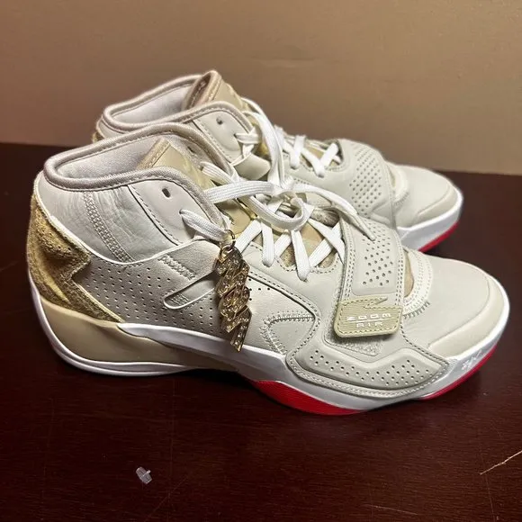 Jordan Mens Beige Zion 2 DO8990-217 Lace Up Athletic Basketball Shoes Sz 12 13 9