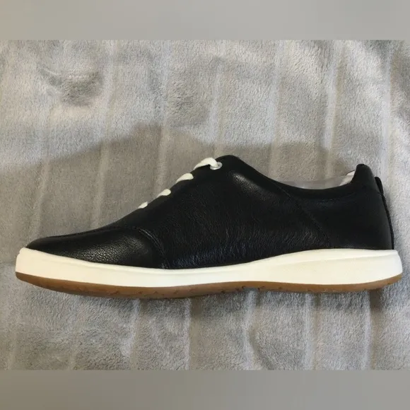 Josef Seibel Caren 41 Black Leather Sneaker EU 37 US 6 to 6.5