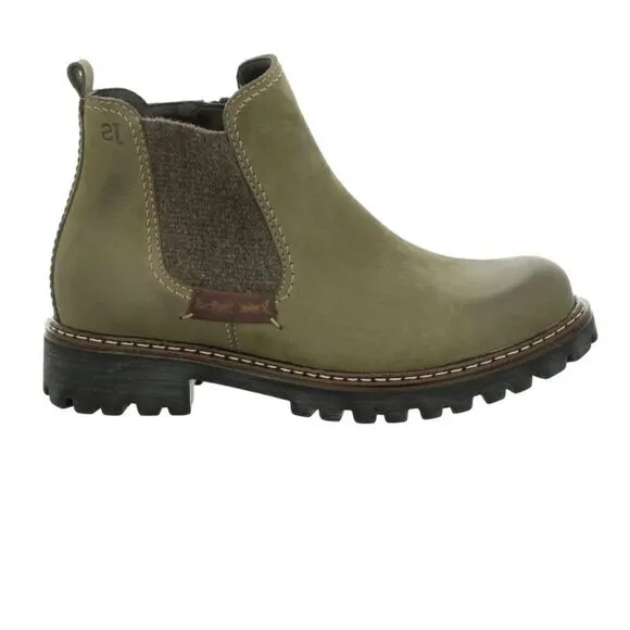 Josef Seibel  Marta 03 Chelsea Boot Olive Green boots size  5.5 (36)