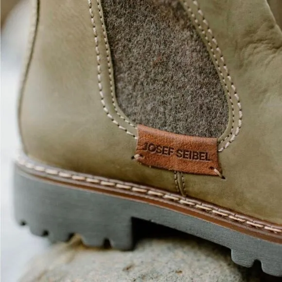 Josef Seibel  Marta 03 Chelsea Boot Olive Green boots size  5.5 (36)
